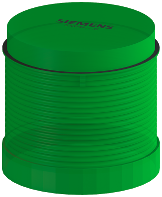 Baliza Col C/Lamp Verde 24Vdc