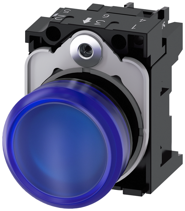 Lampara Señal Plastico Azul