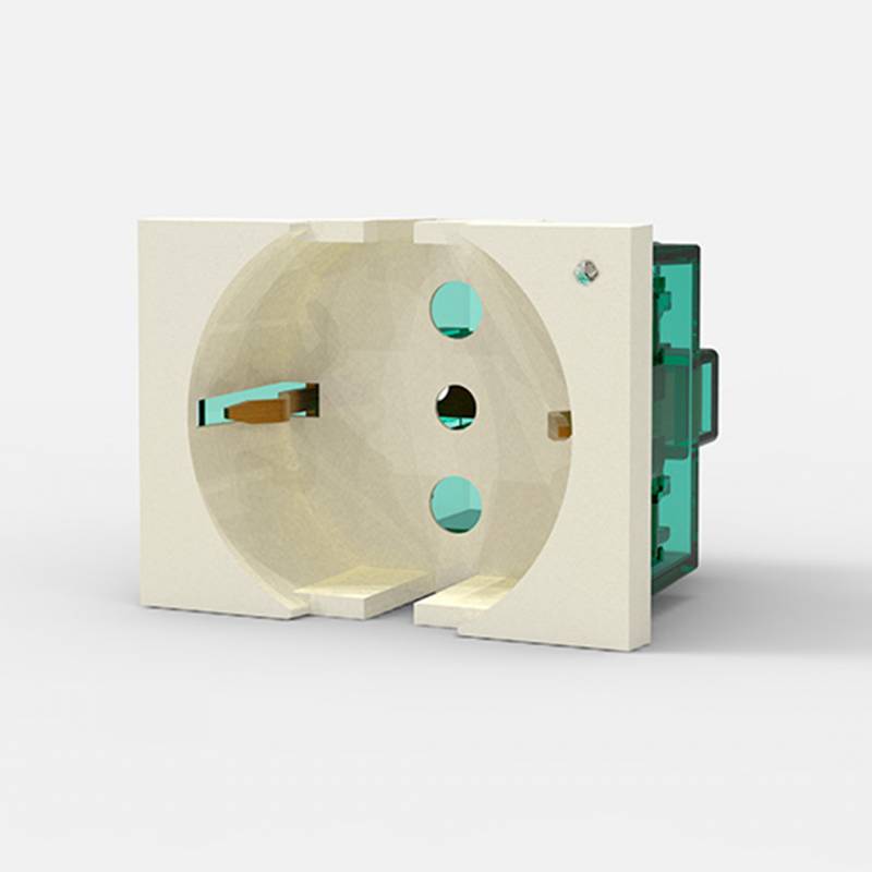 Mod.toma Schuko 16A C/Led Bco