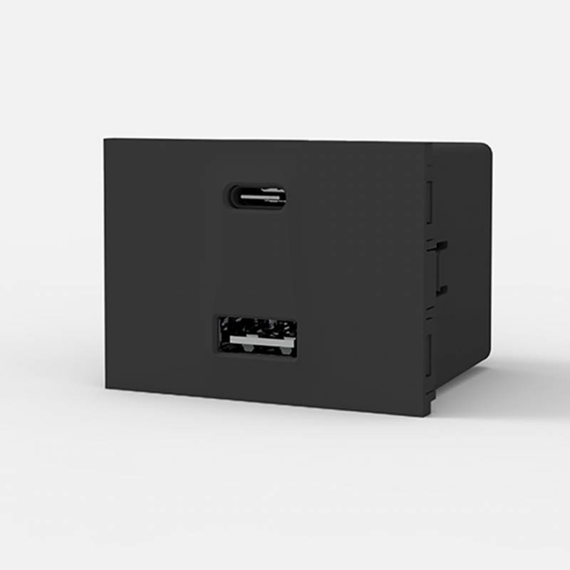 Cargador Usb Doble A/C Gris 5A