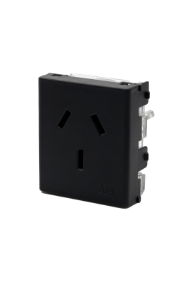 Tomacorriente 2Mod 20A Negro