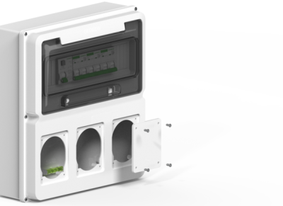 Caja Ip65 P/12P Din+1M P/3 Tom