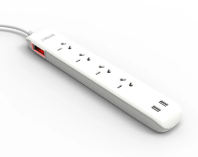 Prol Bin 4T+2Usb A+A 1M Bco