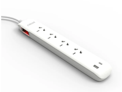 Prol Bin 4T+2Usb A+C 1M Bco
