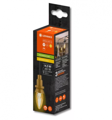 Vela Fil Dim Ambar 4,5W E27 Lc