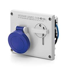 Base C/Bloqueo Ip44 2P+T 16A