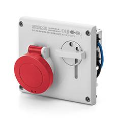 Base C/Bloqueo Ip44 3P+T 16A
