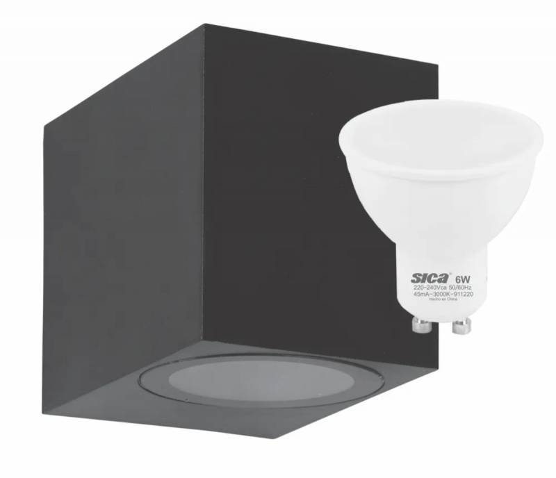 Lum Cuad Unidirec 6W Lc Ngr