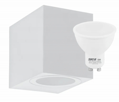 Lum Cuad Unidirec 6W Lc Bco
