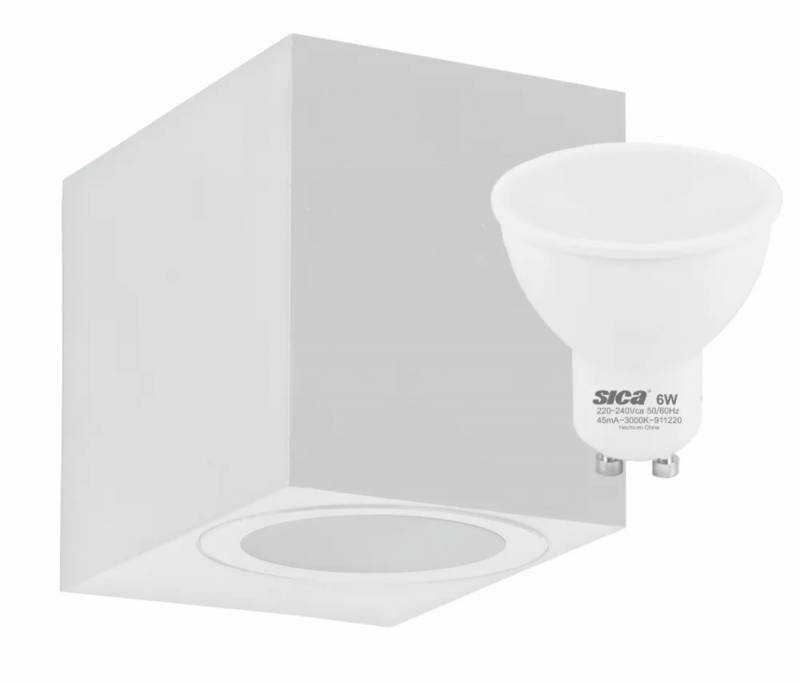 Lum Cuad Unidirec 6W Lc Bco