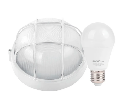 Tortuga Red Bca C/Lamp 13W Ld