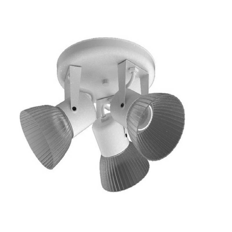 Cabezal 3 Luces T/Pvc Blanco