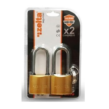 Candado Doble Alto 50Mm Bronce